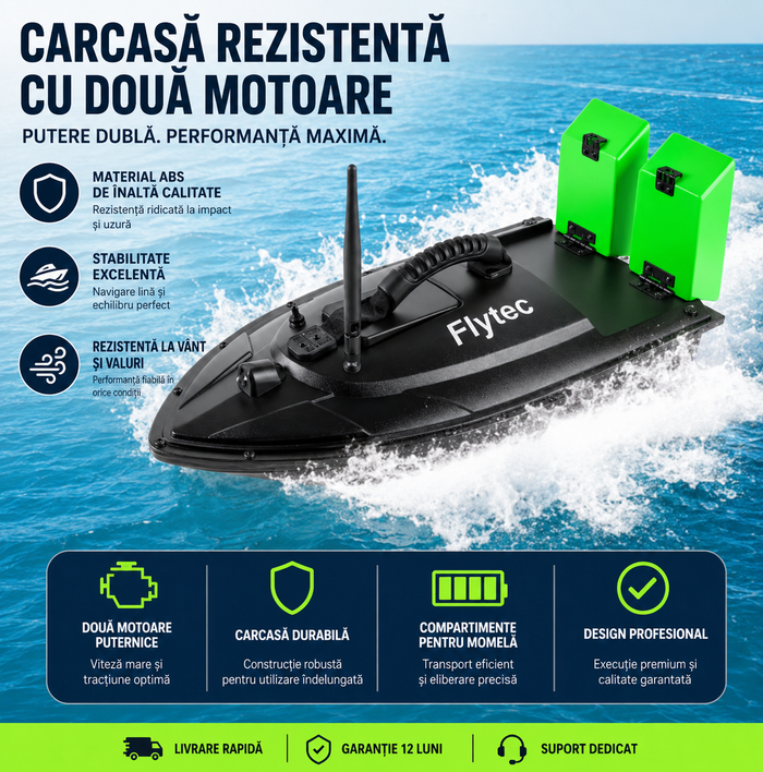 FlyTec - Barca Inteligentă de Momeală