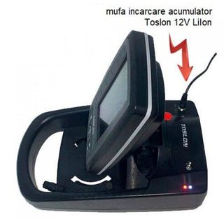 Acumulator Toslon 12v Li-Ion cu Incarcator 220V pentru ecranele sonarelor Toslon