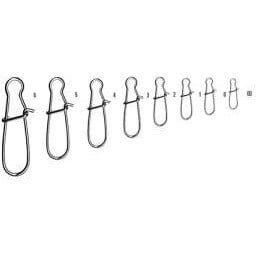 Agrafa cu vartej Mustad Duo Lock, 10buc (Marime Agrafa: 8)