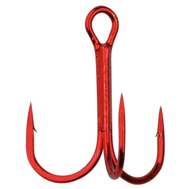 Ancore Gamakatsu 13N Treble, Red, 10buc/plic (Marime Ancora: Nr. 12)