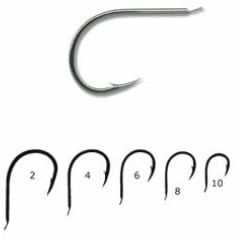 Carlig Mustad nichel forjat revers rotund 10001BLN/10buc plic (Marime Carlige: Nr. 1)
