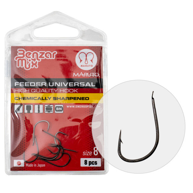 Carlige Benzar Feeder Universal, 8-10 buc (Marime: 8)