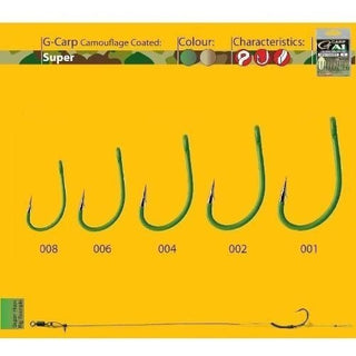 Carlige crap A1 G-CARP Green SUPER 10buc/plic Gamakatsu (Marime Carlige: Nr. 6)
