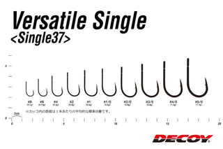 Carlige Decoy 37 Versatile Single (Marime Carlige: Nr. 6)