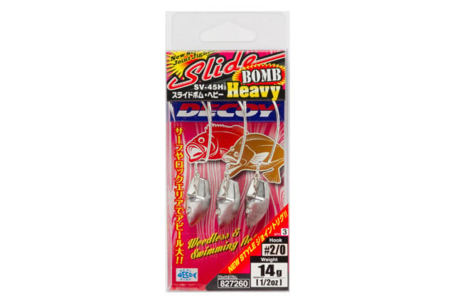 Carlige Decoy Jig Sv-45H Slide Bomb Heavy, Nr. 1 - 1/0 (Marime Carlige: Nr. 1/0, Greutate jig: 9 g)
