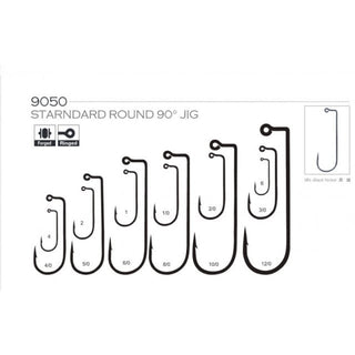 Carlige Jig BKK 9050-NP, Black Nickel, 25buc (Marime Carlige: Nr. 6)