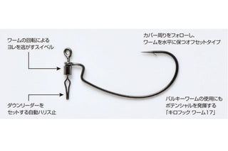 Carlige Offset Decoy Worm 117 Hd (Marime Carlige: Nr. 4)