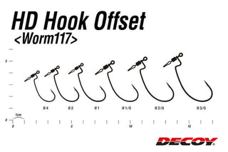 Carlige Offset Decoy Worm 117 Hd (Marime Carlige: Nr. 4)