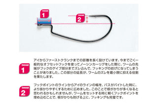 Carlige Offset Decoy Worm 15 Dream Hook (Marime Carlige: Nr. 2/0)