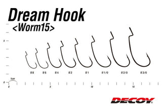 Carlige Offset Decoy Worm 15 Dream Hook (Marime Carlige: Nr. 6)