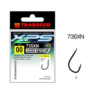 Carlige Trabucco XPS 735XN, 25 buc (Marime Carlige: Nr. 8)