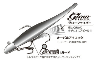 Carlige Trailer Decoy Th-4 Tachi Chaser Glow (Marime Carlige: Nr. 1/0)