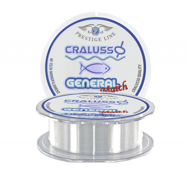Fir Cralusso General Prestige Match, Transparent, 150m (Diametru fir: 0.30 mm)