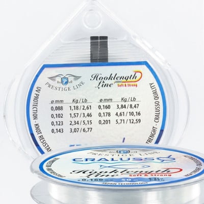 Fir Cralusso Prestige Hooklenght, 50 m (Diametru fir: 0.14 mm)
