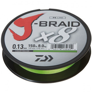 Fir Daiwa J-Braid X8 Chartreuse 150m (Diametru fir: 0.24 mm)