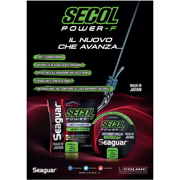 Fir Fluorocarbon Seaguar Secol Power-F 50m Colmic (Diametru fir: 0.10 mm)