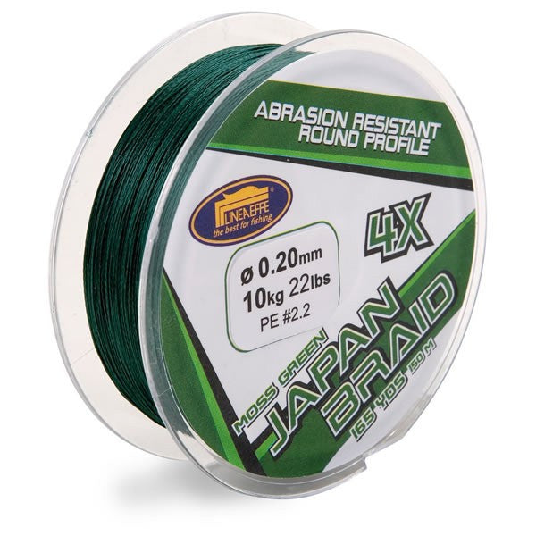 Fir Japan Braid X4 150m Verde LineaEffe (Diametru fir: 0.10 mm)