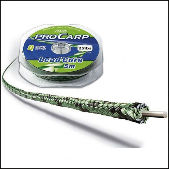 Fir Jaxon Lead Core Pro Carp, verde, 5m (Rezistenta: 25 lbs)