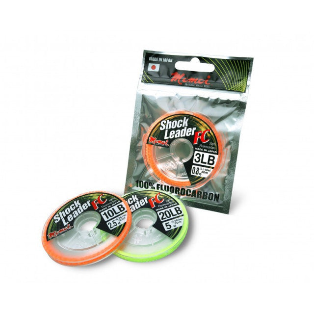Fir Momoi Shock Leader Fluorocarbon, transparent, 20m (Diametru fir: 0.33 mm)