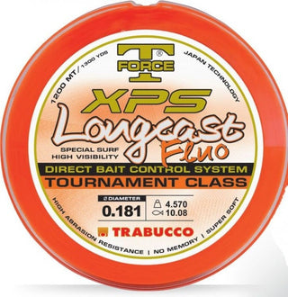 Fir monofilament Trabucco T-force XPS Longcast Fluo, 1200m (Diametru fir: 0.28 mm)