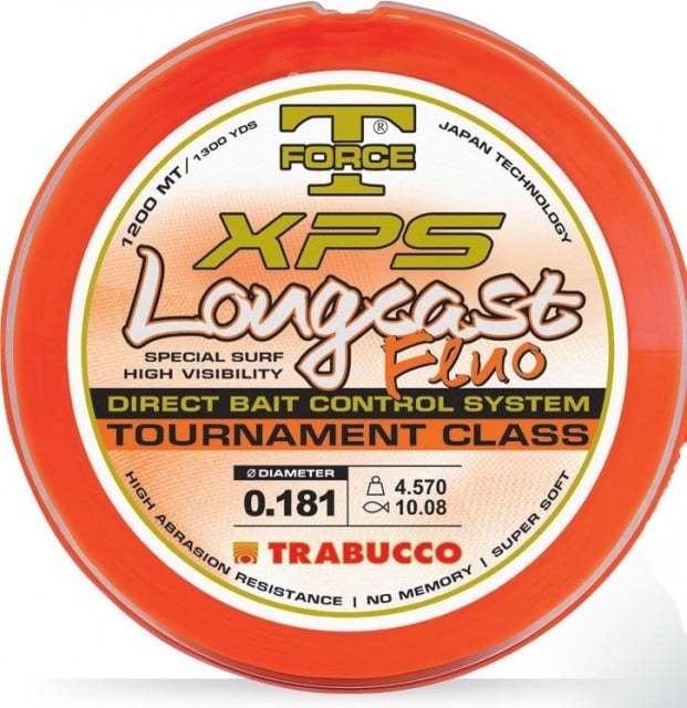 Fir monofilament Trabucco T-force XPS Longcast Fluo, 1200m (Diametru fir: 0.30 mm)
