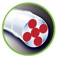 Fir textil Berkley X5 Fluro, verde, 150m (Diametru fir: 0.17 mm)