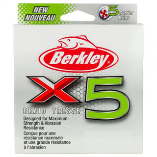 Fir textil Berkley X5 Fluro, verde, 150m (Diametru fir: 0.17 mm)
