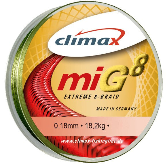 Fir Textil Climax MIG 8, verde, 135m (Diametru fir: 0.28 mm)
