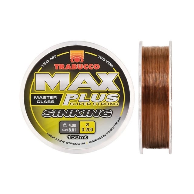 Fir Trabucco Max Plus Line Sinking, negru, 150m (Diametru fir: 0.30 mm)