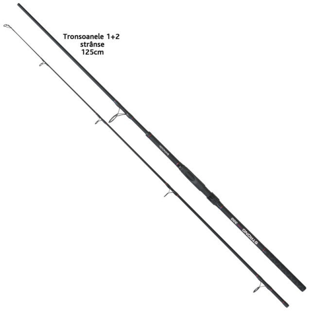 Lanseta Baracuda Strong Carp 3m, 3 lbs, 2+1 tronsoane