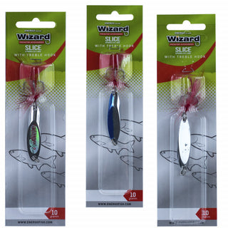 Lingurita oscilanta Wizard Slice Spoon, argint-albastru (Greutate lingurita: 15g)