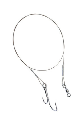 Montura Jaxon Struna Sumato 1x7 30 Cm Cu Ancora Dubla (Marime Ancora: Nr. 1/0)