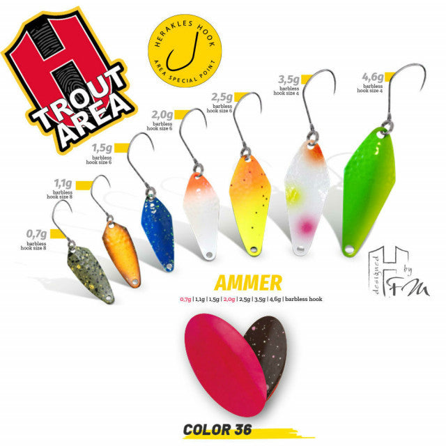 Oscilanta Herakles Ammer, Culoare 36 - Pink Pellet, 1.5 g