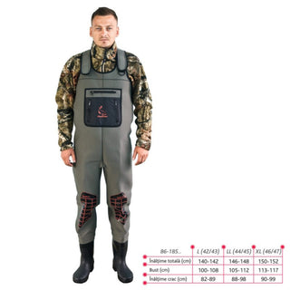 Salopeta Waders neopren Behr, 86-185 (Marime: 44-45)