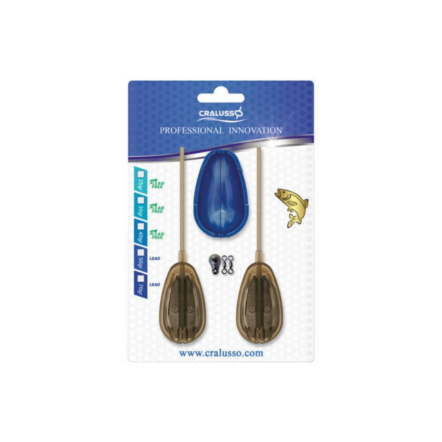 Set Cralusso Rocket Method, 2 momitoare + matrita (Greutate plumb: 40g)