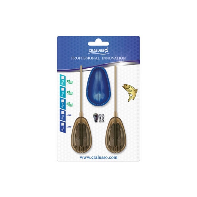 Set Cralusso Rocket Method, 2 momitoare + matrita (Greutate plumb: 50g)