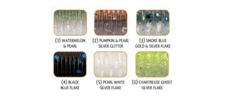 Shad Crazy Craw Pearl White 9cm, 8buc/plic Rapture