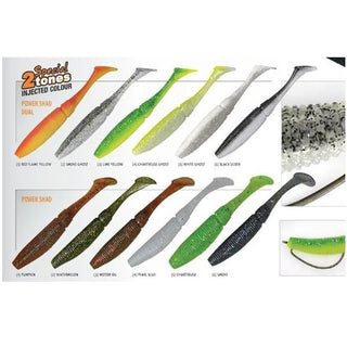 Shad Power Shad Dual Apple Mint 10cm, 8buc/plic Rapture