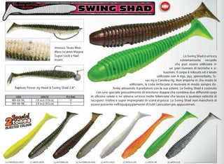 Shad Ribbed Swing White Ghost 9.5cm, 7buc/plic Rapture