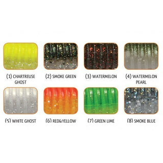 Shad Ribbed Swing White Ghost 9.5cm, 7buc/plic Rapture