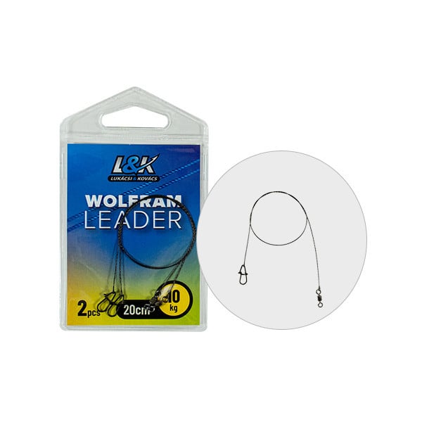 Strune Wolfram L&K, rezistenta 15kg, 2 buc/plic (Lungime struna: 35 cm)