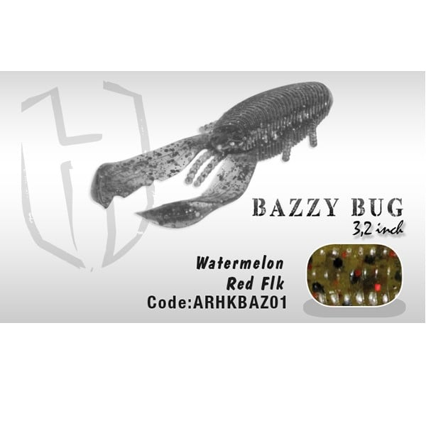 Vobler Bazzy Bug 3.2" 8cm Watermelon Red Flakes Herakles